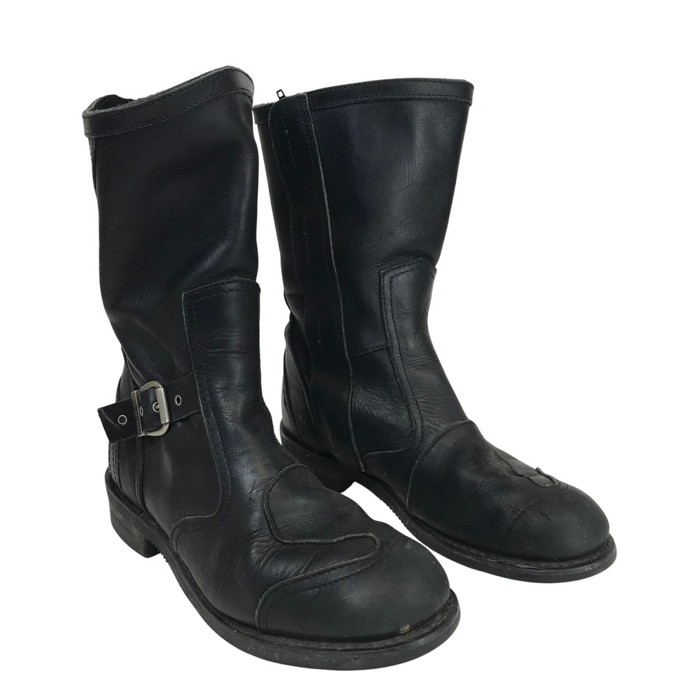Harley-Davidson Black Leather Motorcycle Boots